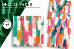 Paint Background Brushstroke Seamless Pattern Digital Paper4 Product Image 1