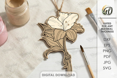 Paintable Ornaments Bundle Laser cut. Floral Ornament SVG Product Image 9