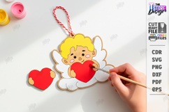 Valentine's Paintable Ornament Laser Cut | Coloring Craft Product Image 1