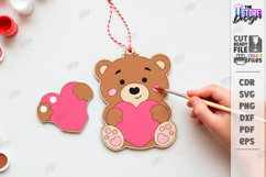 Valentine's Paintable Ornament Laser Cut | Coloring Craft Product Image 1
