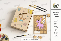 Paintable Wooden Kids Puzzles Bundle Lasercut. Kids Game SVG Product Image 8