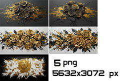 Gold and Black Rose Bouquet Collection Product Image 2