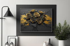 Gold and Black Rose Bouquet Collection Product Image 1