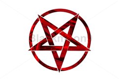 Painted inverted pentagram Product Image 1