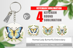 Keychain Painted Lady Butterfly Product Image 1