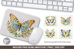 Mouse Pad Painted Lady Butterfly Product Image 1