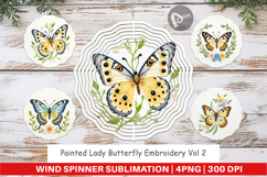 Wind Spinner Painted Lady Butterfly Product Image 1