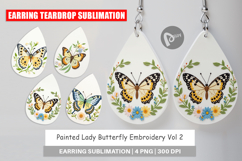 Earring Painted Lady Butterfly Product Image 1