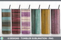 Bundle of six Painted Wood sublimation tumbler designs