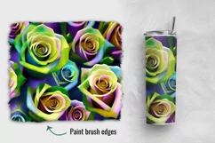 4 Painterly Roses 20oz Skinny Tumbler Wraps Product Image 2