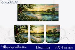 Sublimation mug design Vincent Van Gogh 15 oz Product Image 1