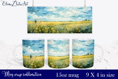 Sublimation mug design Vincent Van Gogh 15 oz Product Image 1