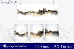 Sublimation mug design Mountain landscape 15 oz Product Image 1