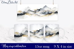 Sublimation mug design Mountain landscape 15 oz Product Image 1