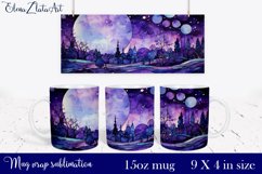 Sublimation mug design Landscape of Provence 15 oz Product Image 1