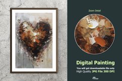 Abstract Heart Impressionist Digital Painting V2 Product Image 1