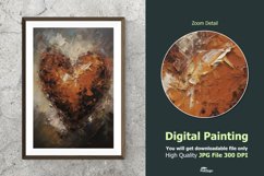 Abstract Heart Impressionist Digital Painting V4 Product Image 1