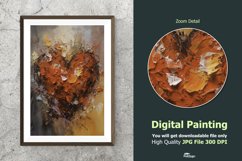 Abstract Heart Impressionist Digital Painting V6 Product Image 1