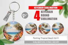 Keychain Painting Tropical Beach Product Image 1