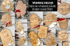 Paint Me Christmas Ornament Laser SVG Bundle Product Image 1