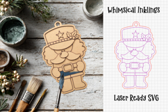 Paint Me Christmas Ornament Laser SVG Bundle Product Image 6