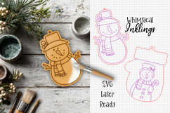 Paint Me Christmas Ornament Laser SVG Bundle Product Image 9