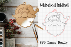 Paint Me Christmas Ornament Laser SVG Bundle Product Image 8