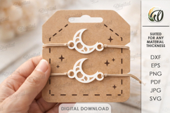 Matching Bracelets With A Holder Lasercut. Bracelet Card SVG Product Image 1