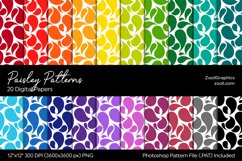 Paisley Digital Papers Product Image 1