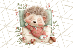 Christmas Pajamas Clipart PNG, Festive Animals Clip Art Product Image 3