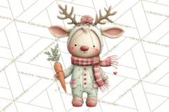 Christmas Pajamas Clipart PNG, Festive Animals Clip Art Product Image 5