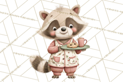 Christmas Pajamas Clipart PNG, Festive Animals Clip Art Product Image 4
