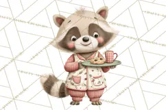 Christmas Pajamas Clipart PNG, Festive Animals Clip Art Product Image 4