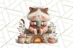 Christmas Pajamas Clipart PNG, Festive Animals Clip Art Product Image 2