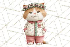 Christmas Pajamas Clipart PNG, Festive Animals Clip Art Product Image 3