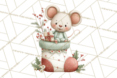 Christmas Pajamas Clipart PNG, Festive Animals Clip Art Product Image 4