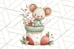 Christmas Pajamas Clipart PNG, Festive Animals Clip Art Product Image 4