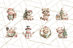 Christmas Pajamas Clipart PNG, Festive Animals Clip Art Product Image 5