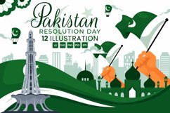 12 Pakistan Resolution Day Illustration Product Image 1