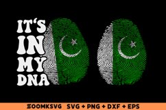 It's in my DNA Pakistan Flag Fingerprint Sublimation Product Image 1