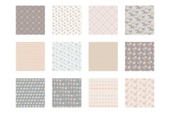 Pale Turquoise Mist Digital Paper, Vector Patterns Product Image 2