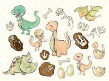 Paleontology for Boys 2021 Clipart - 64 PNG illustrations Product Image 4