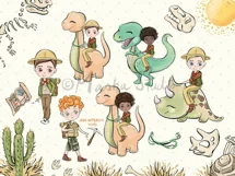 Paleontology for Boys 2021 Clipart - 64 PNG illustrations Product Image 6