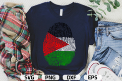 Palestine SVG | Palestine Flag Fingerprint | SVG PNG DXF EPS Product Image 1