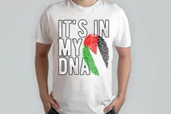 It's in my DNA Palestine Flag Fingerprint PNG Sublimation Product Image 2
