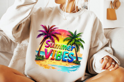 Summer Vibes PNG, Palm Trees PNG, Summer PNG, Beach PNG Product Image 2
