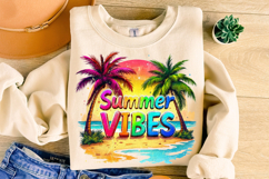 Summer Vibes PNG, Palm Trees PNG, Summer PNG, Beach PNG Product Image 3