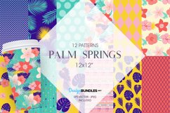 Palm Springs Digital Paper, Vector Patterns Product Image 1