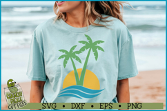 Palm Tree Scene SVG File Product Image 2