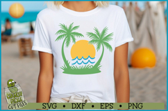 Palm Tree Sunset SVG File Product Image 2